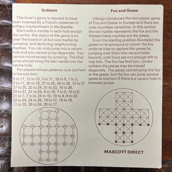 Vintage Solitaire pegboard game - Picture 2 of 3